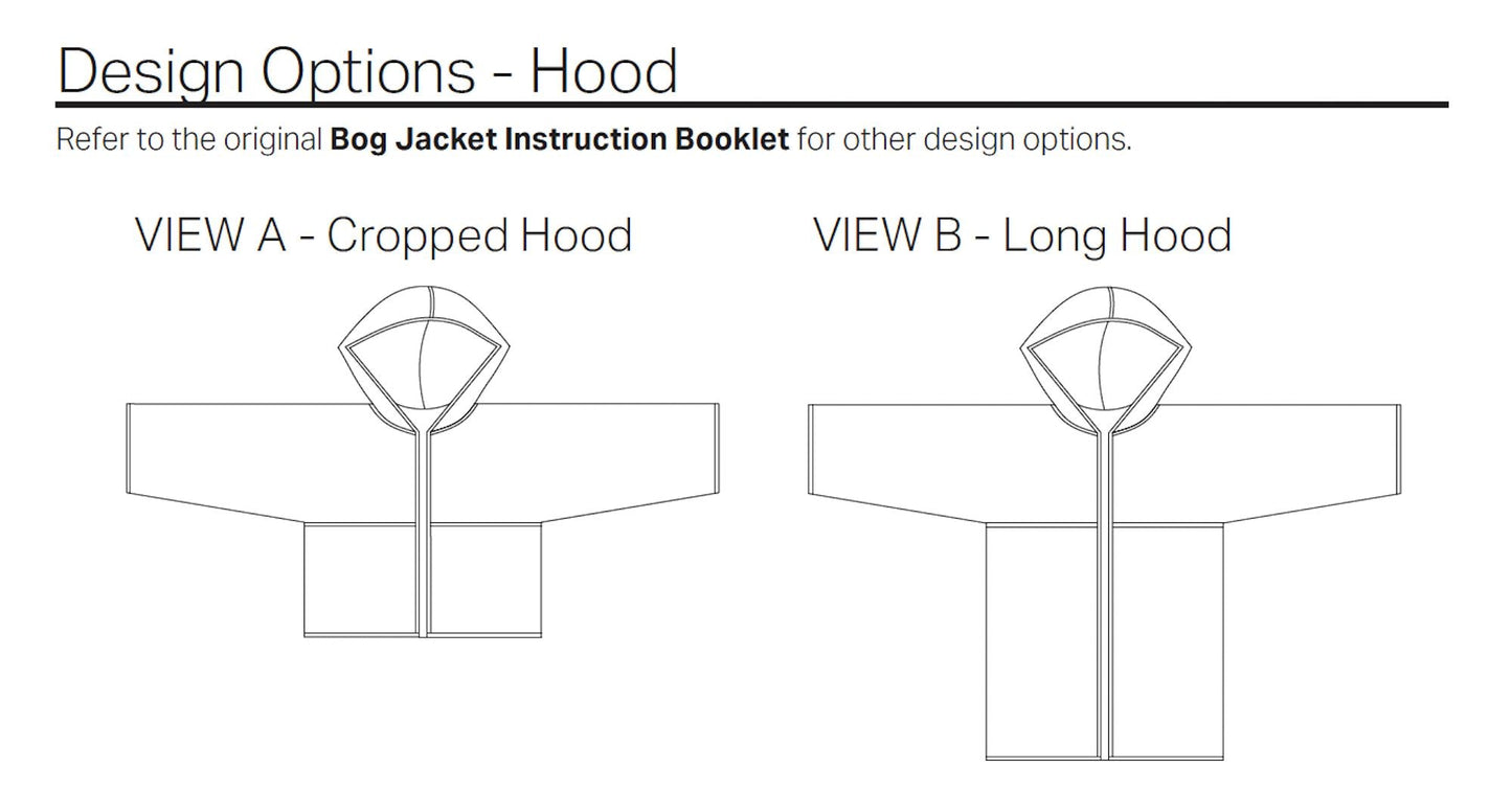 EXPANSION to Bog Jacket: Hooded Bog Jacket Sewing Pattern