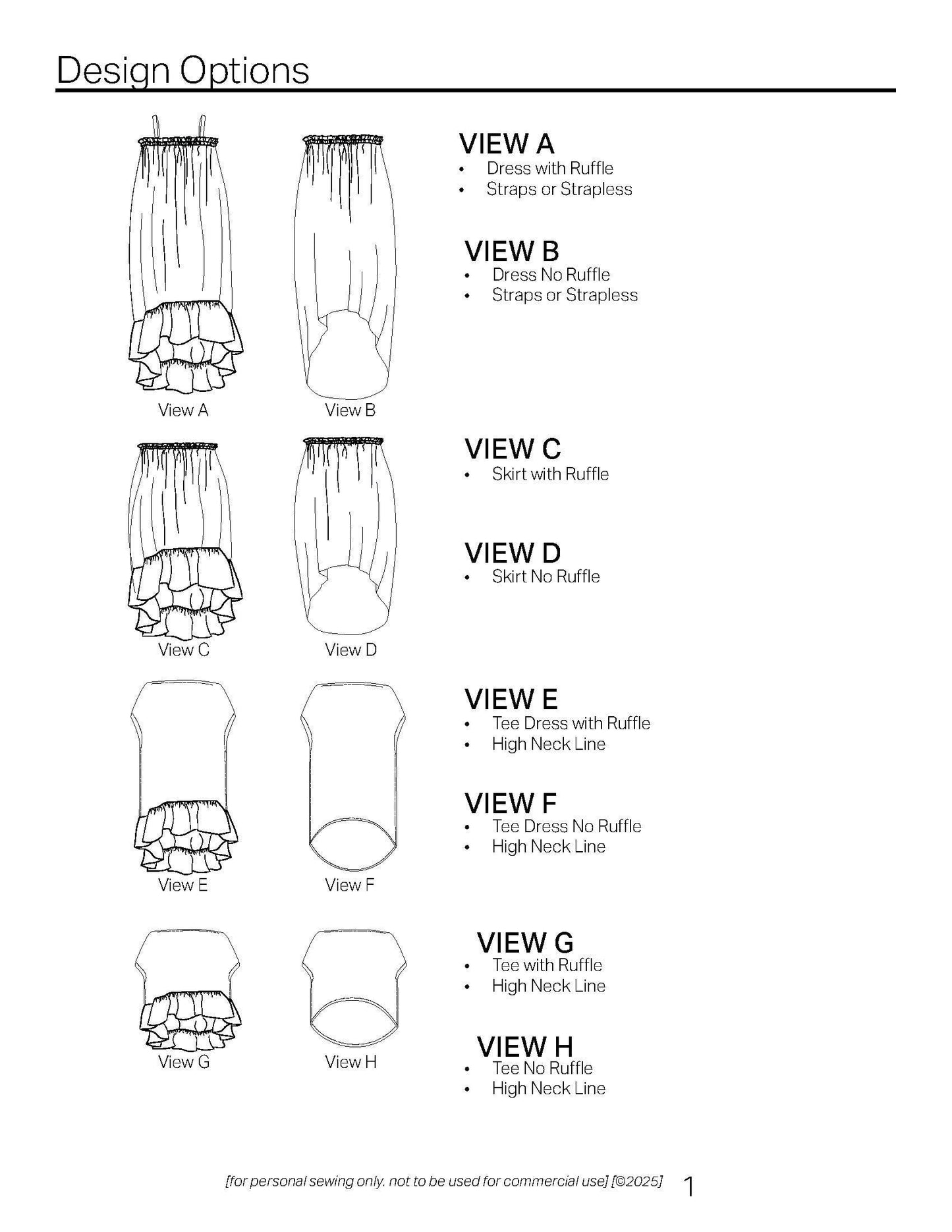 The LoHi [a zero waste dress, skirt and blouse]